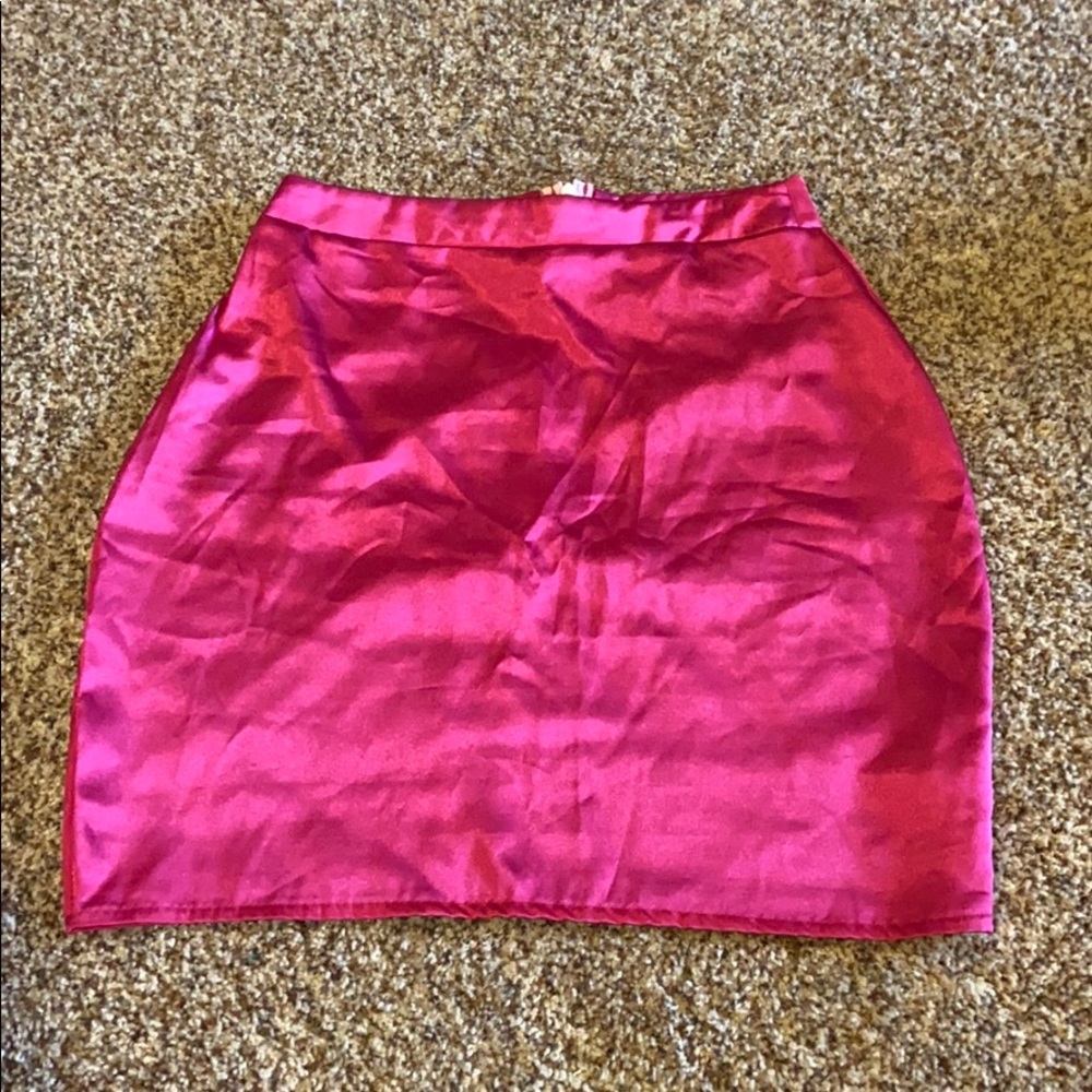 PrettyLittleThing pink skirt